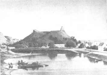 Neris ties Gedimino kalnu senoje graviūroje Neris ties Gedimino kalnu senoje graviūroje