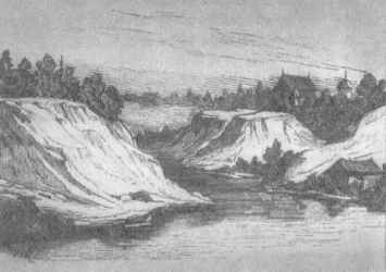 Kernavė senoje graviūroje (iš K. Tiškevičiaus monografijos apie Nerį) Kernavė senoje graviūroje (iš K. Tiškevičiaus monografijos apie Nerį)