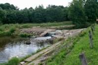 The river Mituva. Smukuciai weir
