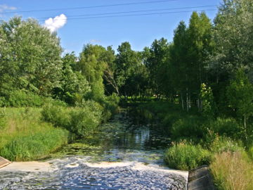 Река Мушя ниже Кадренайской плотины