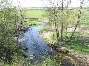 Tatulos upė nuo Ąžuolpamūšės piliakalnio