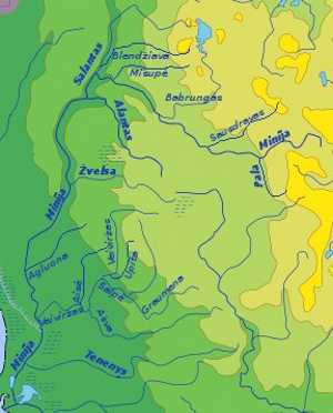 The river Minija basin